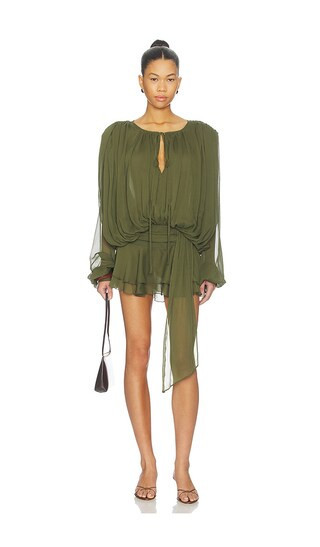 LIONESS Elements Mini Dress in Green. - size M | Revolve Clothing (Global)