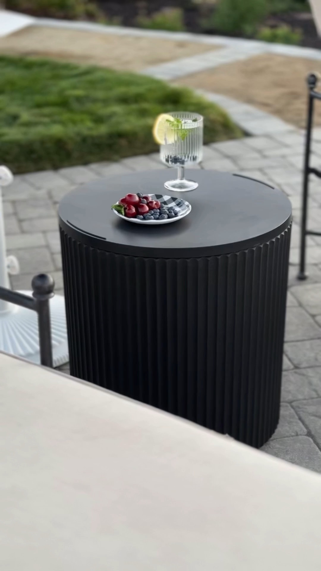 This is one of those outdoor side tables that I have multiple of!  It’s affordable, can be used for drinks or a place to store all the goggles, towels and pool toys!  Love that you just slide the top, no need to take the drinks off!

#LTKSaleAlert #LTKHome #LTKmomlife