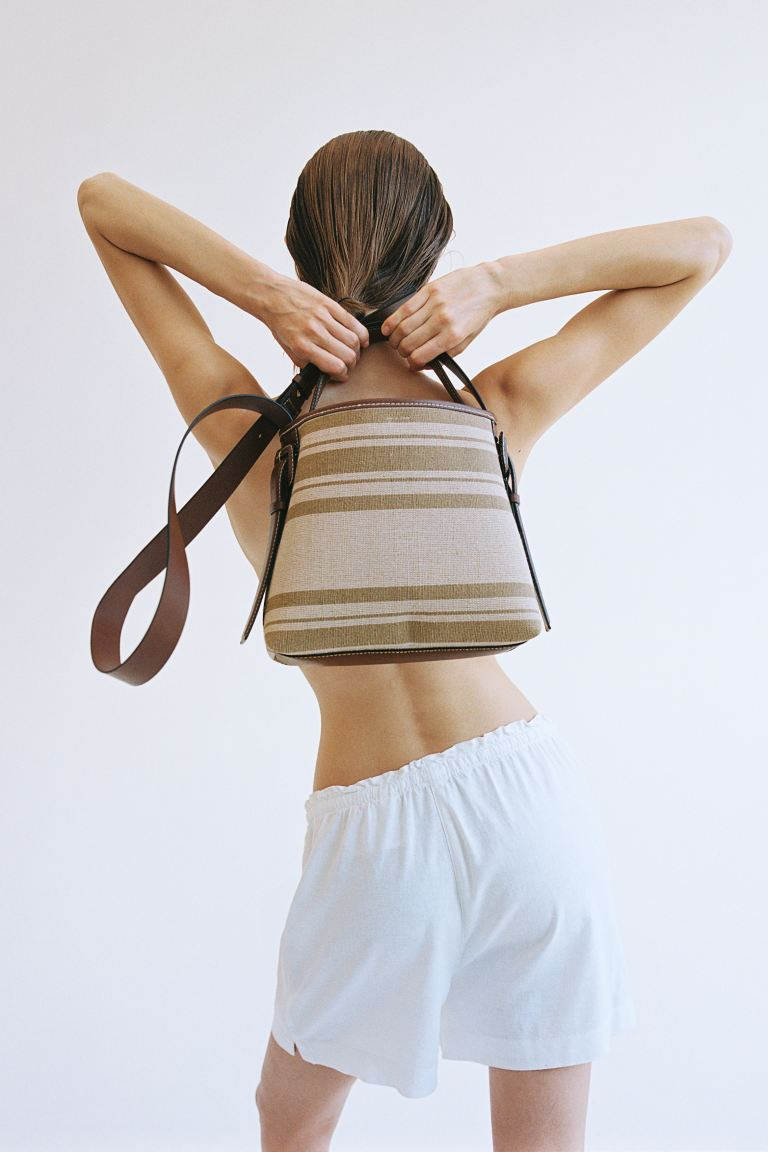 Crossbody Bag - Beige/striped - Ladies | H&M US | H&M (US + CA)