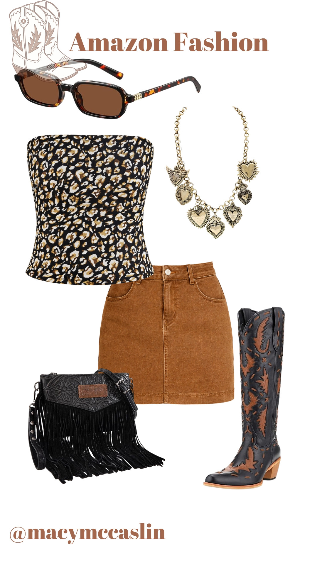 Loving this western boho look! Check out these stylish Amazon finds for a fun day out. 🌵👢 

 #LTKootd #LTKSeasonal #LTKSaleAlert