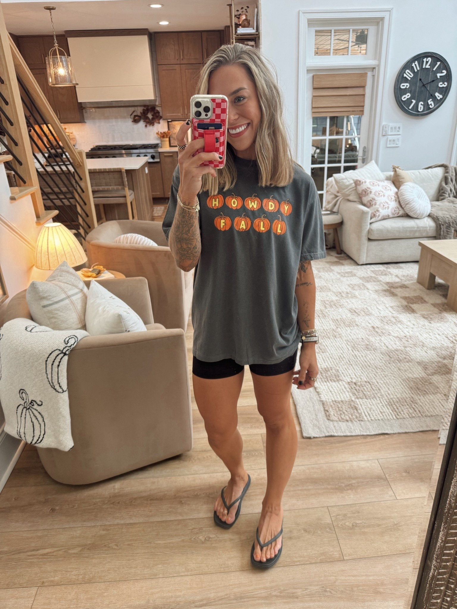 Some new arrivals for Fall from Pink Lily ✨🍂 my code HOLLEY saves you 30% off site-wide (excluding doorbusters / sale items) this week! 🙌🏼

Wearing a L in this graphic tee! 🎃

Ootd / fall style / graphic tees / cute / jumper / pink lily code / Holley Gabrielle / casual / Halloween  

#LTKFindsUnder50 #LTKSaleAlert #LTKSeasonal