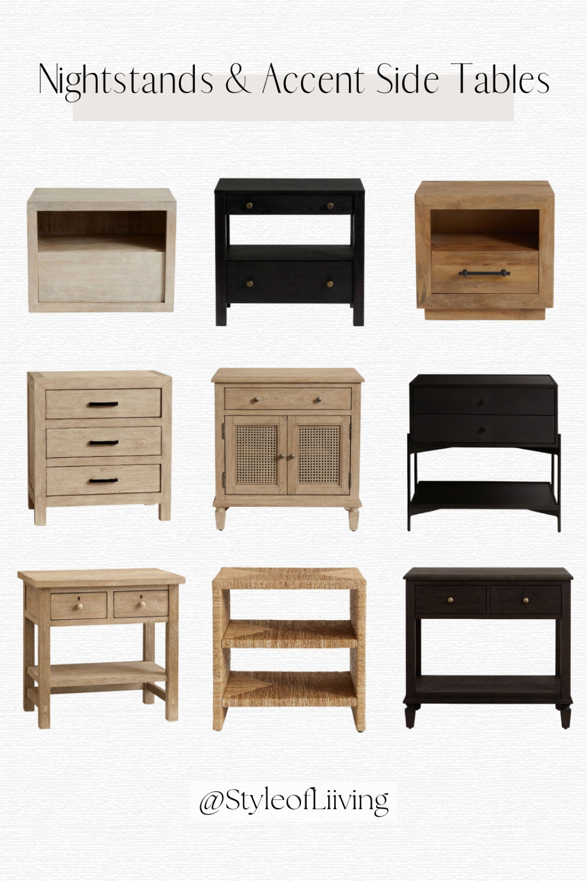 Nightstands and accent side or end tables from Pottery Barn! Bedroom furniture.

#LTKsalealert #LTKhome #LTKstyletip