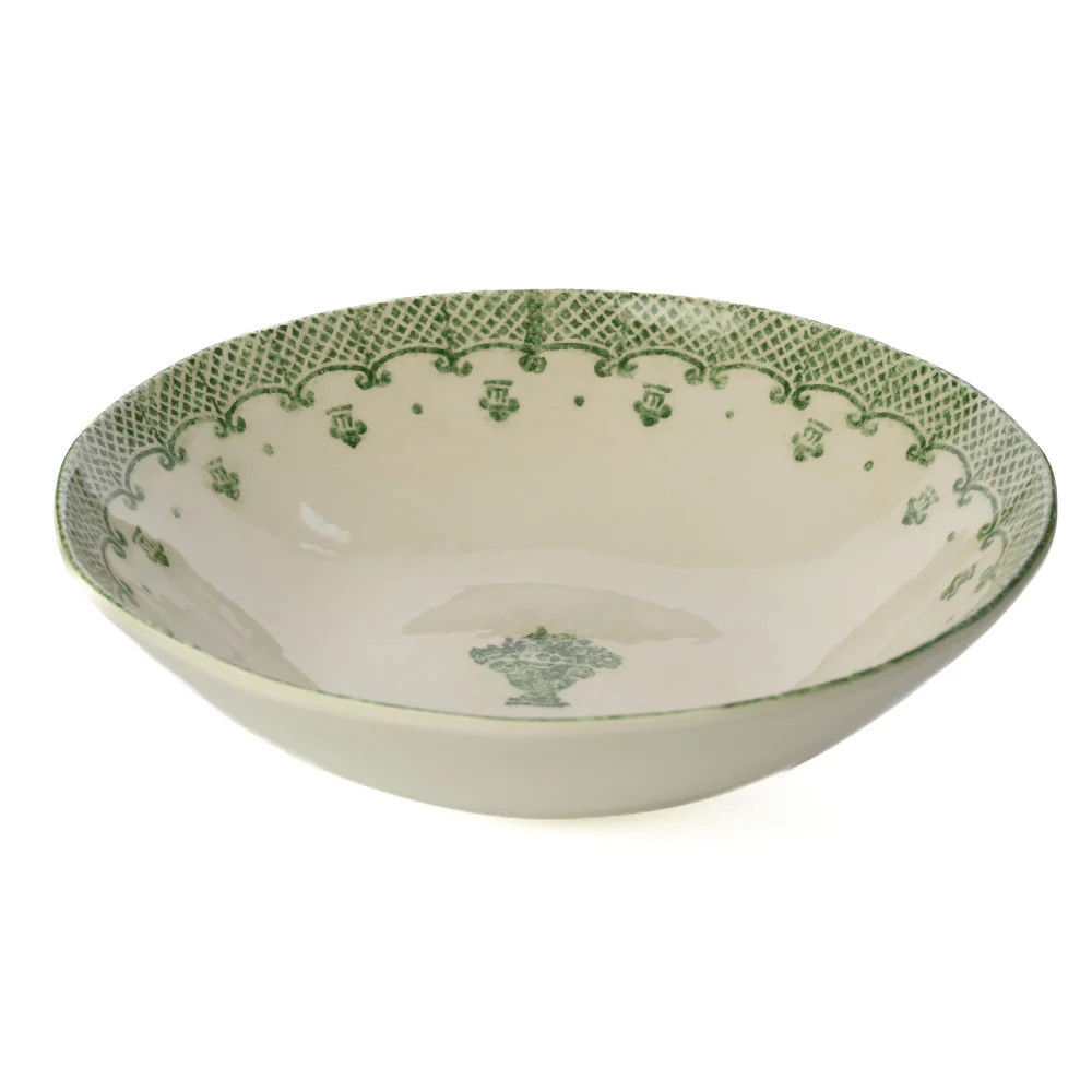 Burano Green Medium Serving Bowl - New | Arte Italica & Crown Linen Designs