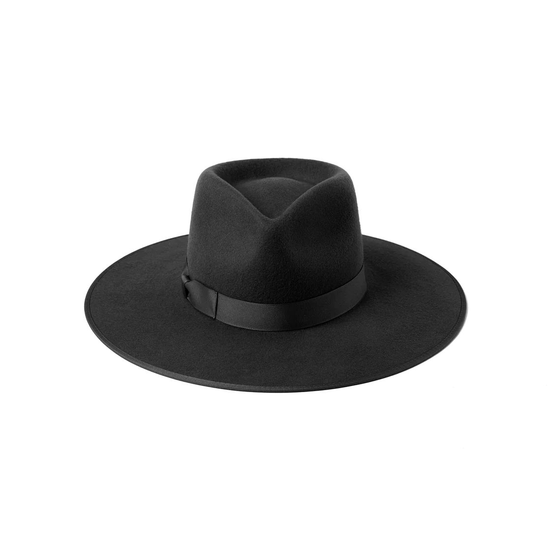 Noir Rancher - Wool Felt Fedora Hat in Black | Lack of Color US | Lack of Color