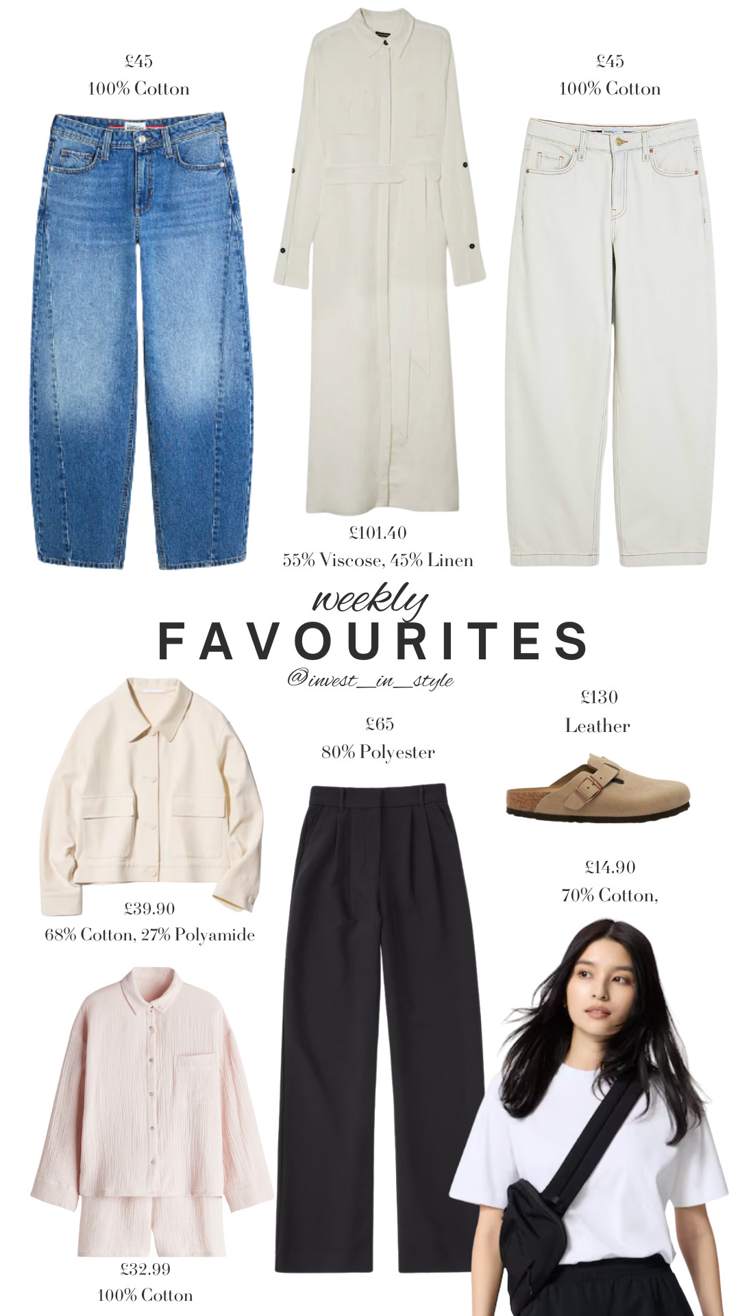Top Picks that You have been loving this week! 

Weekly Favourites, Jeans, Wardrobe Staples, Spring Style, Winter to Spring, Transitional Style, Knitwear, Uniqlo, Pjamas, White Tshirt, Spring Jacket, Tailored Trousers, LTK2025, Maxi Dress 

 #LTKuk #LTKeurope #LTKspring