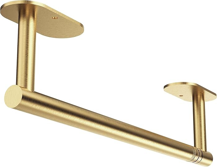 Paper Towel Holder Under Cabinet, Self Adhesive or Wall Mounted SUS304 Stainless Steel Paper Towe... | Amazon (US)