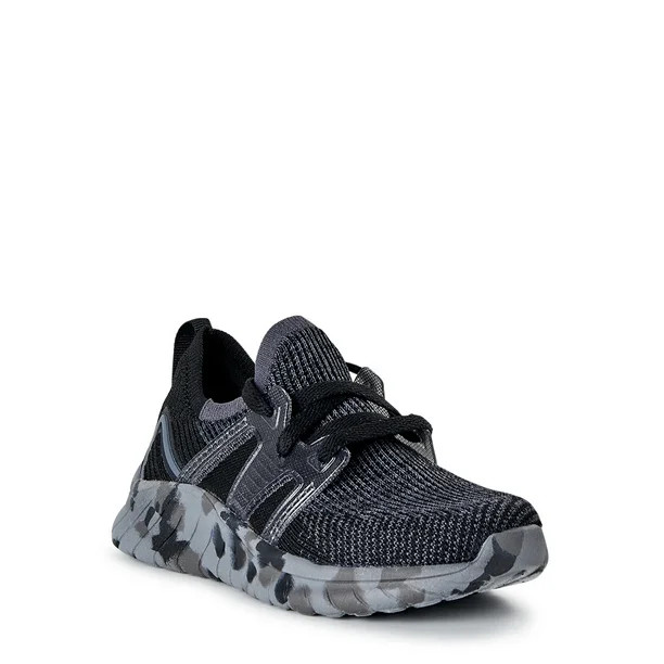 Athletic Works Little & Big Boys Knit Cage Athletic Sneakers, Sizes 13-6 | Walmart (US)