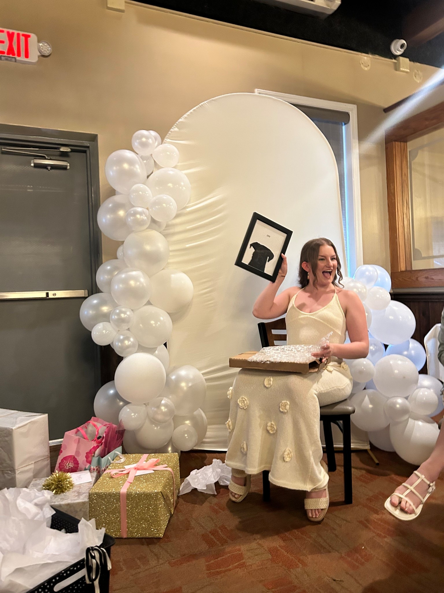 Bridal shower gift opening, in action🤭🤍

#LTKParties #LTKSummerEdit #LTKWedding