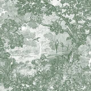 RoomMates Jungle Toile Peel and Stick Wallpaper (Covers 28.18 sq. ft.)-RMK11916WP - The Home Depo... | The Home Depot