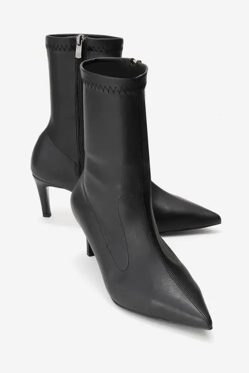 Prologue Shoes Rossano Stiletto Heel Boot in Black at Nordstrom, Size 5.5 | Nordstrom