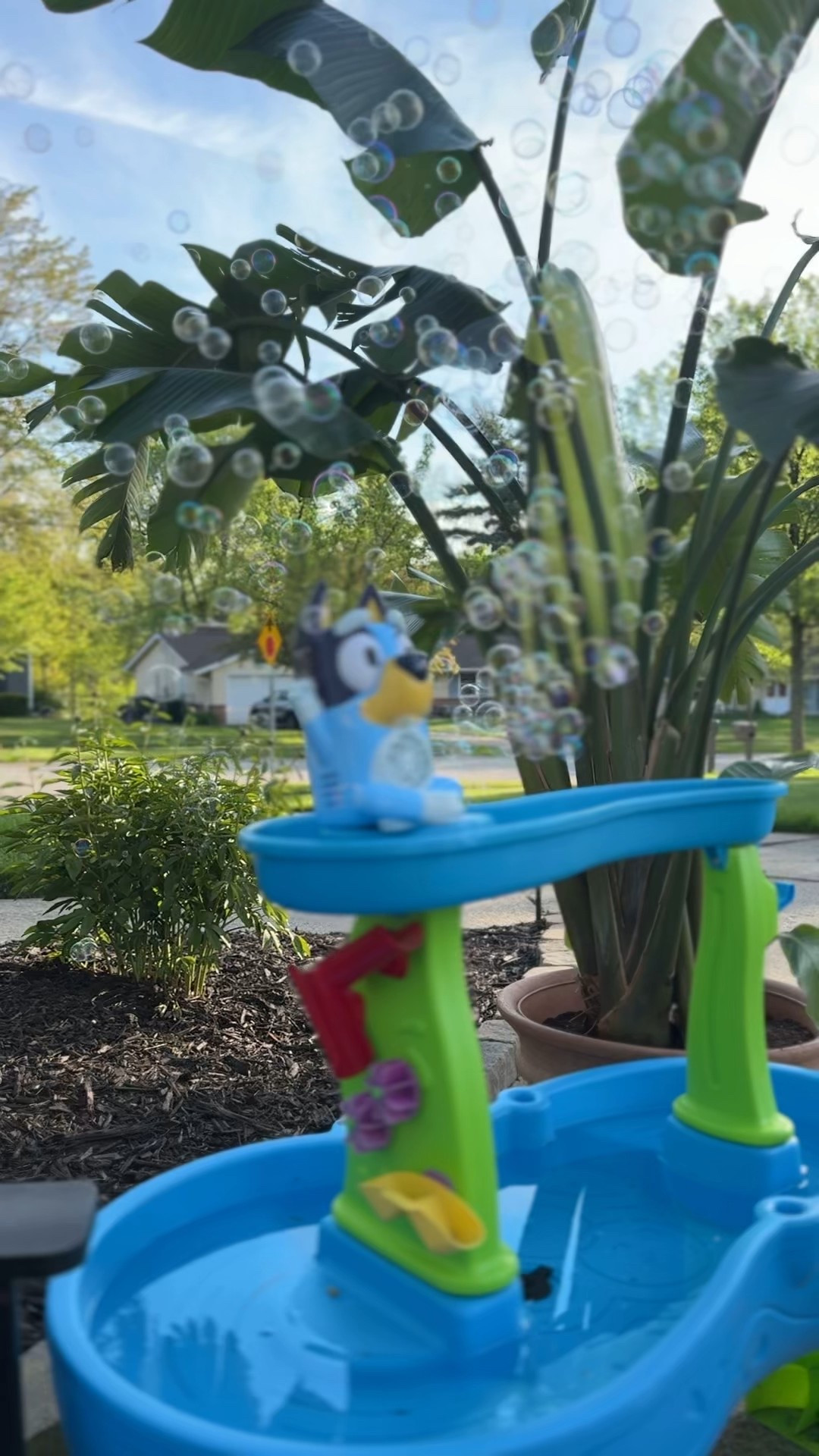 Bluey bubble machine!!! Only $12.99 and produces an insane amount of bubbles. The kids have been loving this!!!! Fun for summer 🫧🫧🫧

Summer fun, toddler toys, toddler fun, bubble machine, target finds, water table 

#LTKFindsUnder50 #LTKKids #LTKSeasonal