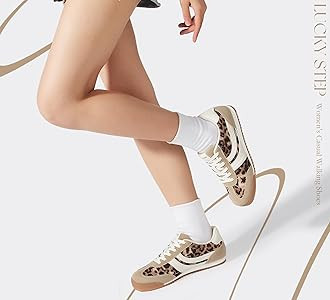 LUCKY STEP Women's Fashion Sneakers Thin Sole Lace up Tennis Shoes Lightweight Walking Running Gy... | Amazon (US)