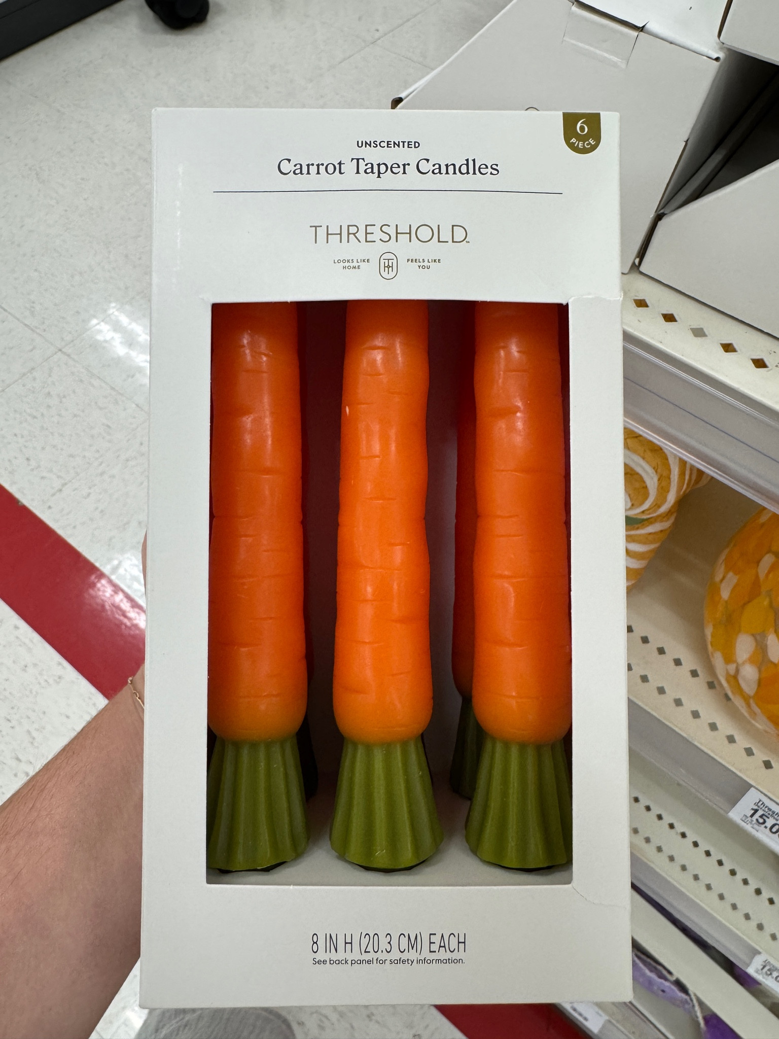 Had to grab these adorable carrots taper candles 

#LTKSeasonal #LTKHome #LTKFindsUnder50