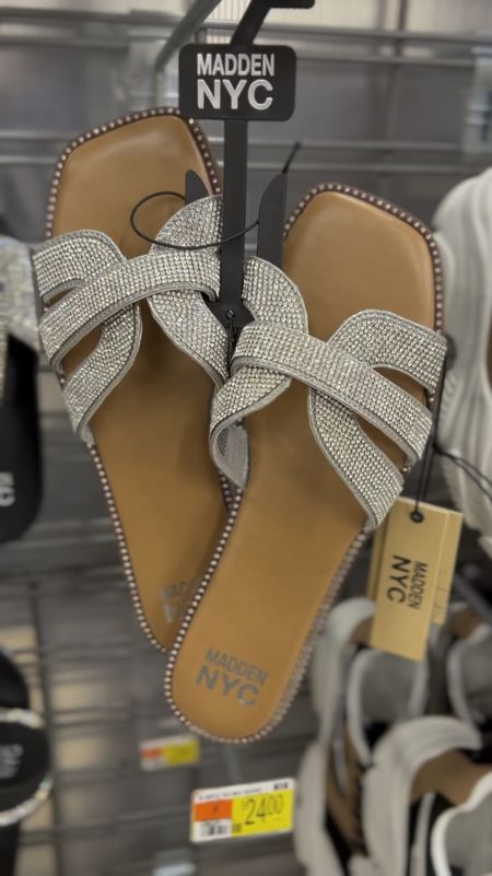 Pretty sparkly silver flat sandals at Walmart, I’d style with a wide leg jumpsuit for a wedding! 

#LTKFindsUnder50 #LTKShoeCrush #LTKParties