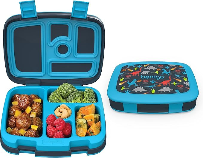 Bentgo Kids Prints Leak-Proof, 5-Compartment Bento-Style Kids Lunch Box - Ideal Portion Sizes for... | Amazon (US)