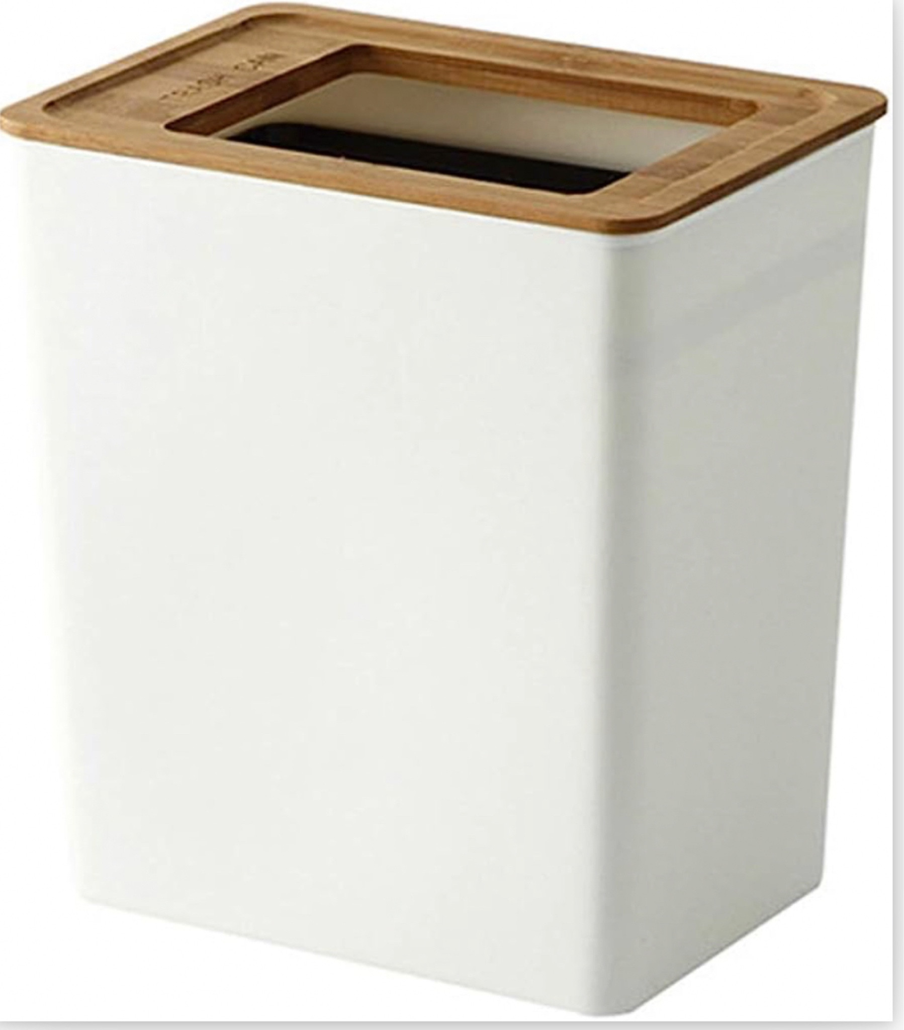 Bathroom trash an with bamboo lid 

#LTKhome #LTKunder50