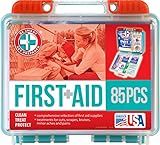 Be Smart Get Prepared 85 Piece First Aid Kit In Durable Plastic Case, Compact, 0.69 Pound | Amazon (US)