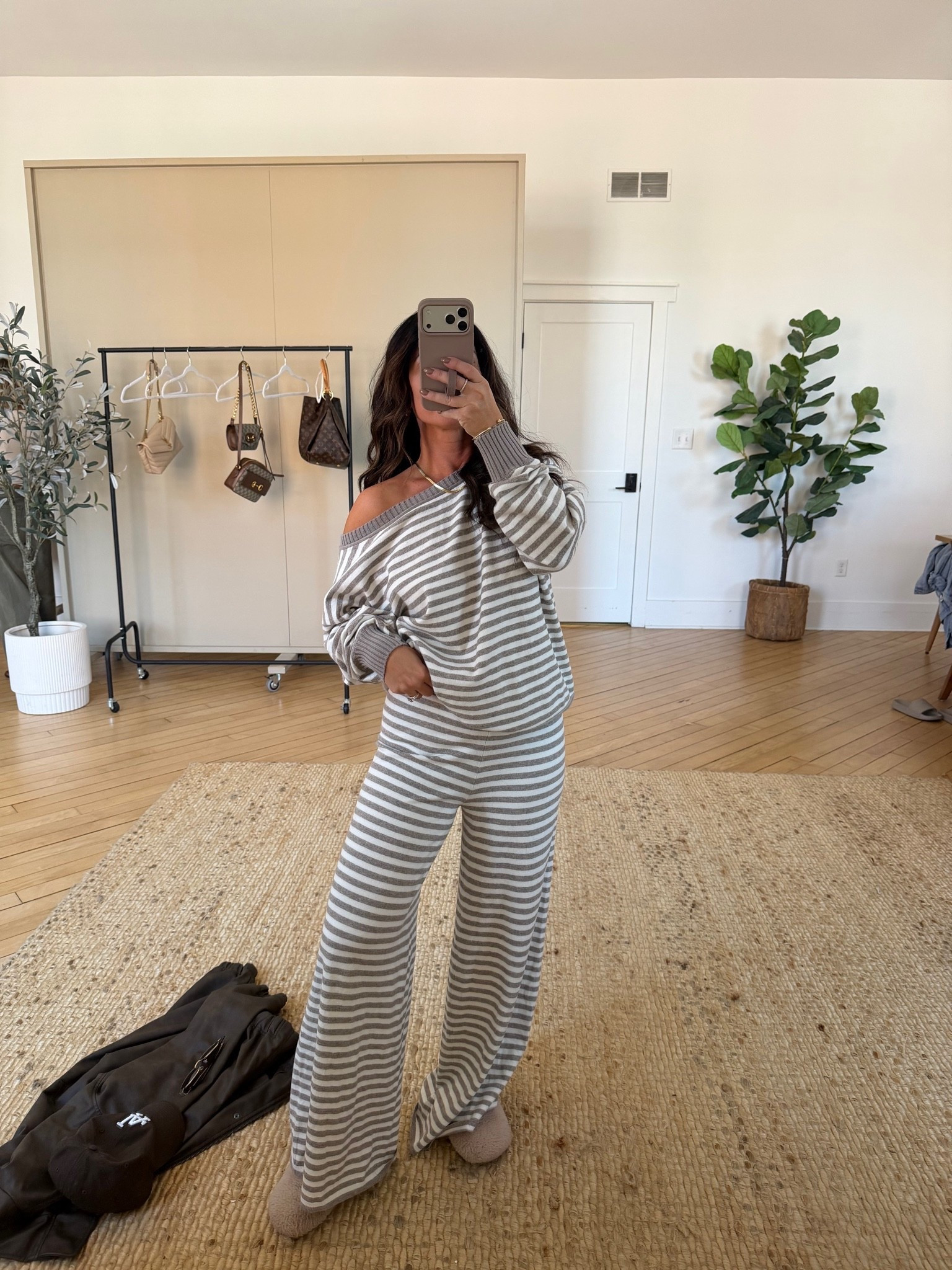 Aerie stripe set 🤍

#LTKgrwm #LTKdayinmylife #LTKootd