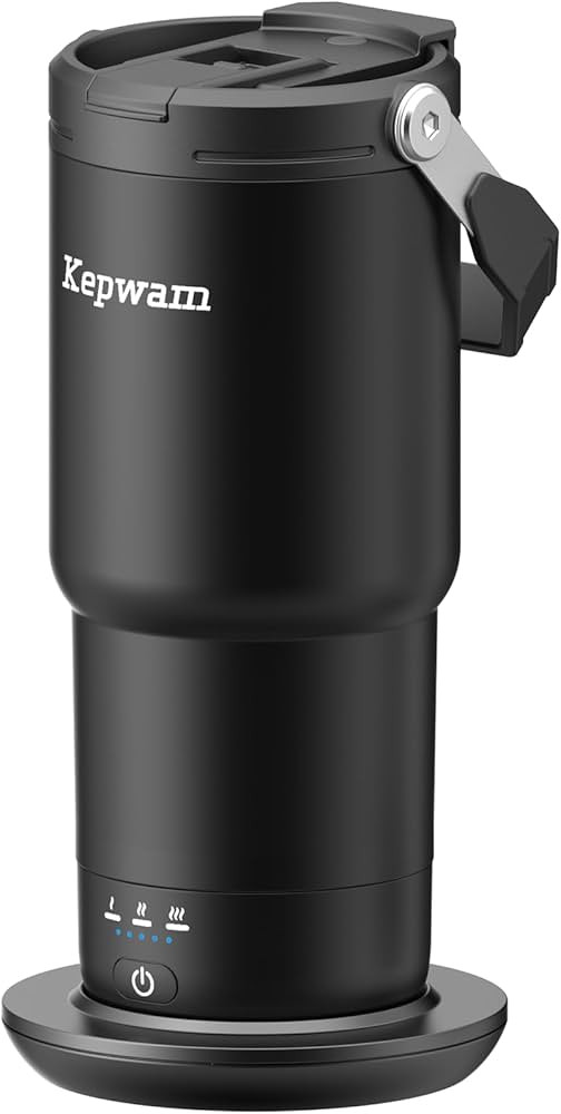 Kepwam Self-Heating Travel Mug 20oz, Temperature-Controlled Coffee Warmer Mug, Smart Travel Coffe... | Amazon (US)