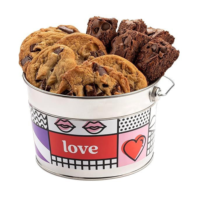 David’s Cookies Love Cookies And Brownies Bucket Sampler - Freshly Baked Gourmet Cookies with C... | Amazon (US)