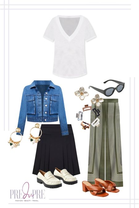 2 looks with one top. Which would you wear? A white tee is a perfect addition to your wardrobe as it can be worn in a variety of ways.

Outfit idea, spring outfit, casual outfit, Ootd, casual look, travel look, vacation outfit, work outfit, workwear, teacher outfit

#LTKworkwear #LTKstyletip #LTKfindsunder50