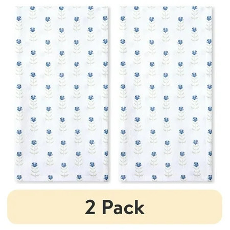 (2 pack) Beautiful Home by Drew Barrymore 1-Piece Printed Floursac Cloth, Cornflower Blue, 30"W x 30"L | Walmart (US)
