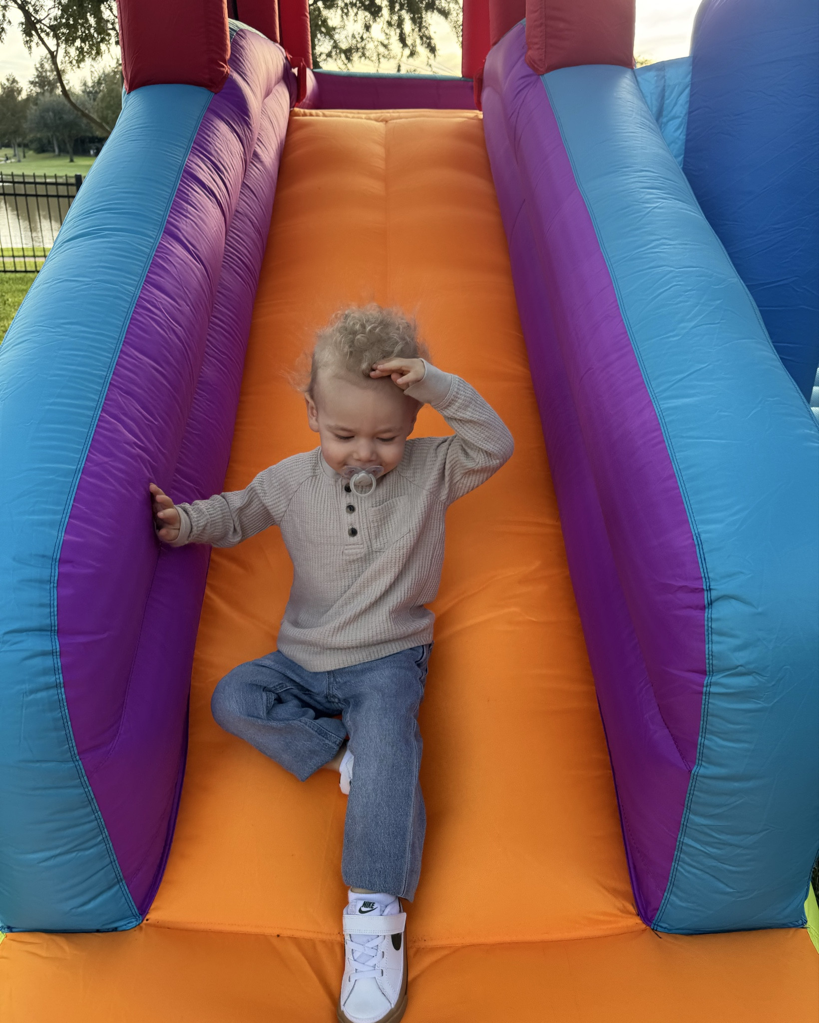 Brooks 2nd birthday party outfit / Thanksgiving day + bounce house. Outfit is Gap and Nike! Thanksgiving day outfit for toddler boys. 

#LTKBaby #LTKHoliday #LTKKids