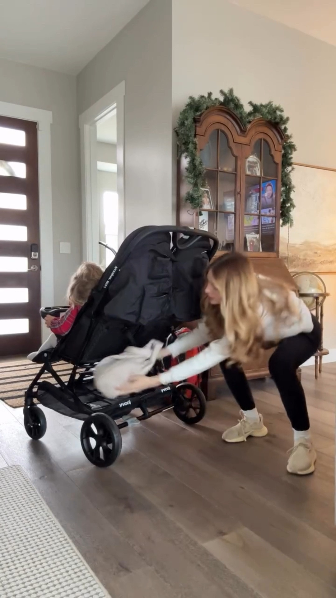 Traveling for the holidays with kids? Watch this before deciding on a stroller to get. @joovy 

Comment SHOP below to receive a DM with the link to this post on my LTK ⬇ https://liketk.it/5FI4W #ltkmomlife #ltkgiftguide #ltkdayinmylife #momhacks #beststroller