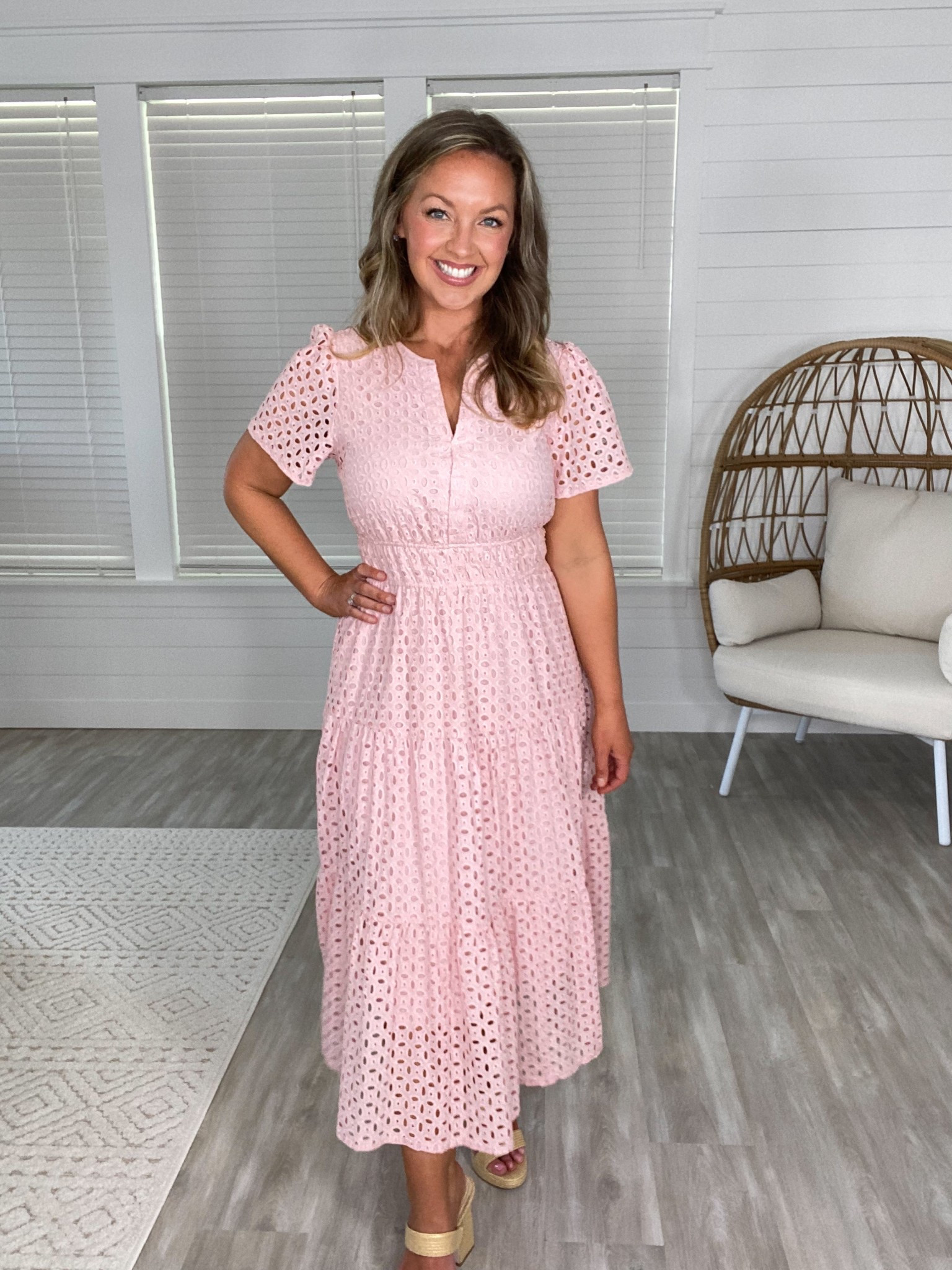 🌸 Feminine & Classic Spring Style! 💕

This pale pink eyelet maxi dress is the perfect mix of elegance and comfort—with its delicate eyelet details, flowing silhouette, and short sleeves, it’s a must-have for Easter, spring events, church, or even a polished office look! ✨ The perfect feminine and timeless dress to add to your wardrobe this season!

I’m 5’5”, size 8, wearing a medium, and this Amazon Dress is a spring essential! Tap to shop and add this beauty to your closet! 💖

#AmazonFashion #SpringWardrobe #EasterOutfit #FeminineStyle #ChicAndClassic #EyeletDress #MidsizeFashion #OfficeStyle #SpringDresses #ClosetStaple #SundayBest #AffordableFashion #PearShapedStyle #LTKSpring 

 #LTKSeasonal #LTKMidsize #LTKFindsUnder50