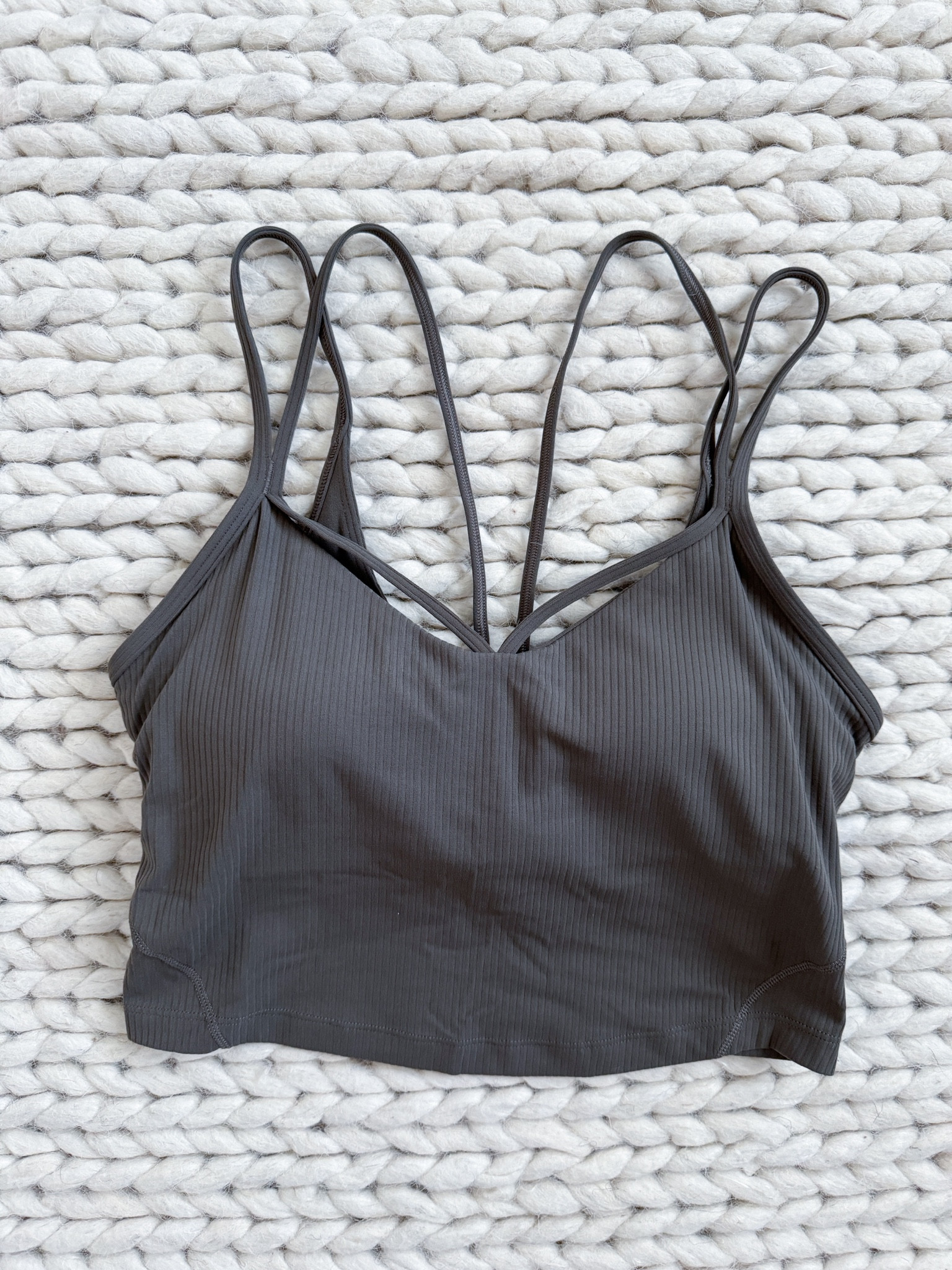 Currently obsessed with these strappy sports bras & tank tops. Color is Nomad. 

#lululemon #workout #fitness 

#LTKActive #LTKfitness