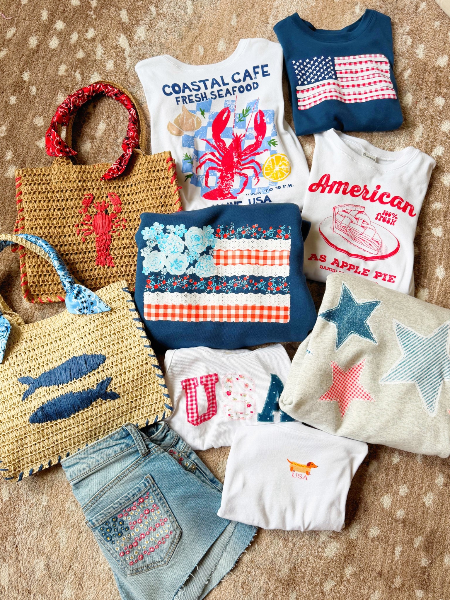 Patriotic. Stars and Stripes. Memorial Day weekend. Summer. Walmart new arrivals. 4th of July 