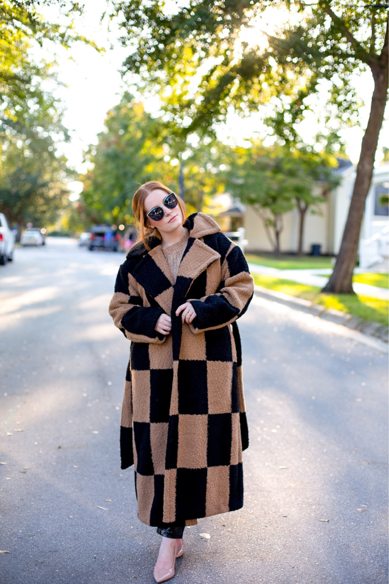 seriously my favorite item in my wardrobe right now! I LOVE this color block checkered trench coat from REVOLVE! Such a statement piece but also neutral. Very warm and fantastic for Chicago or New York

#LTKstyletip #LTKSeasonal #LTKHoliday