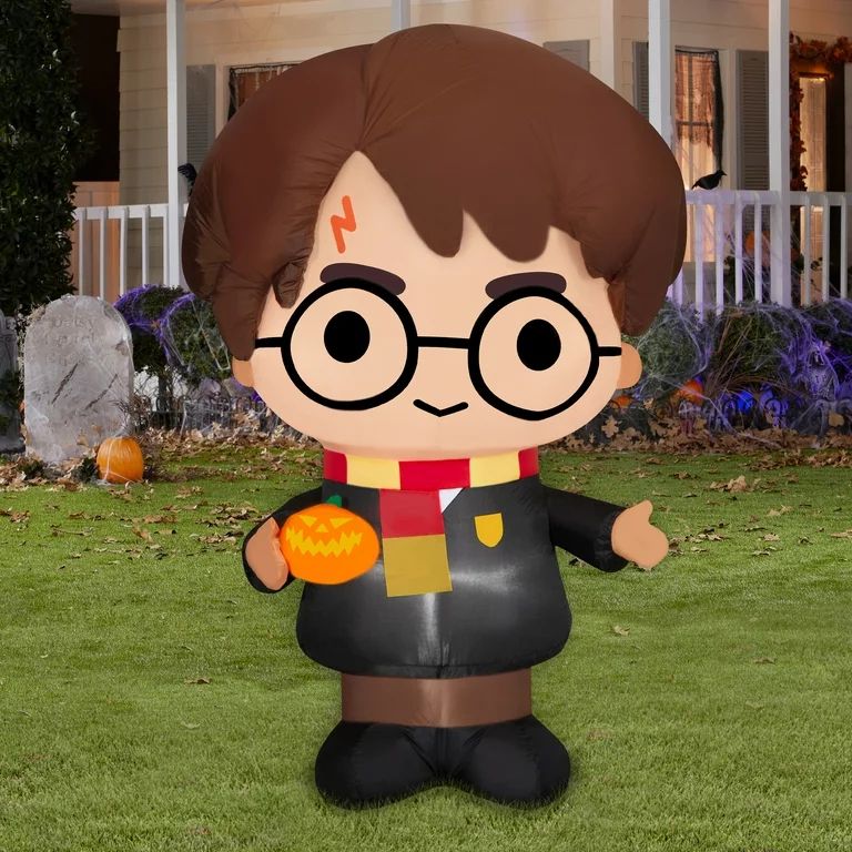 53 Inch Harry Potter with Jack o Lantern Warner Brothers for Halloween by Airblown Inflatables | Walmart (US)