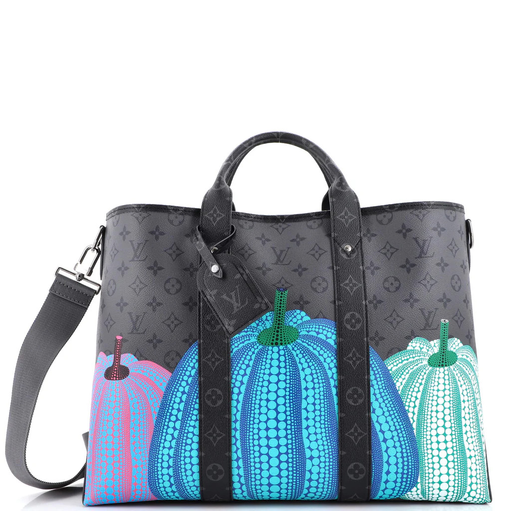 Weekend Tote Yayoi Kusama Pumpkins Monogram Eclipse Canvas GM | Rebag