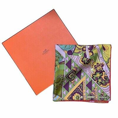 Unused HERMES Carre 90 L'IVRESSE DE L'INFINI 35in Silk Scarf 90cm Zoe Pauwels!!! | eBay US