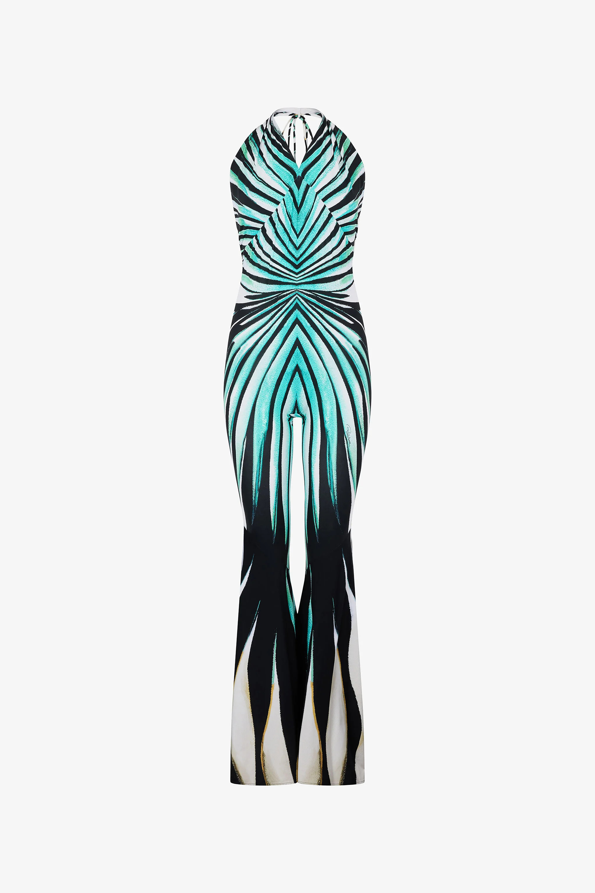 Ray of Sea Print Jumpsuit | Roberto Cavalli