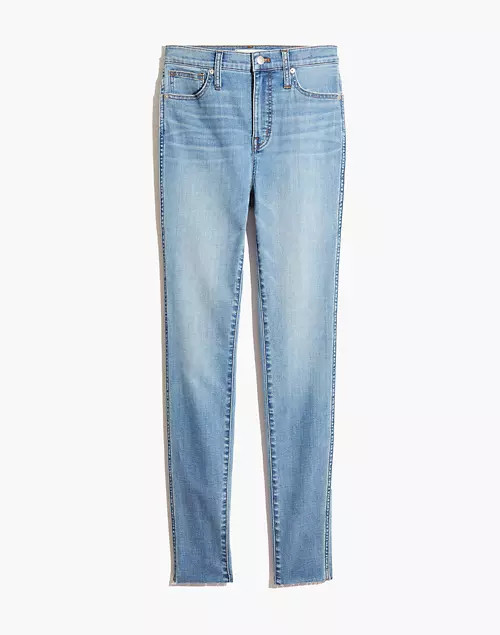 10" High-Rise Skinny Jeans in Highview Wash: Raw-Hem Edition | Madewell