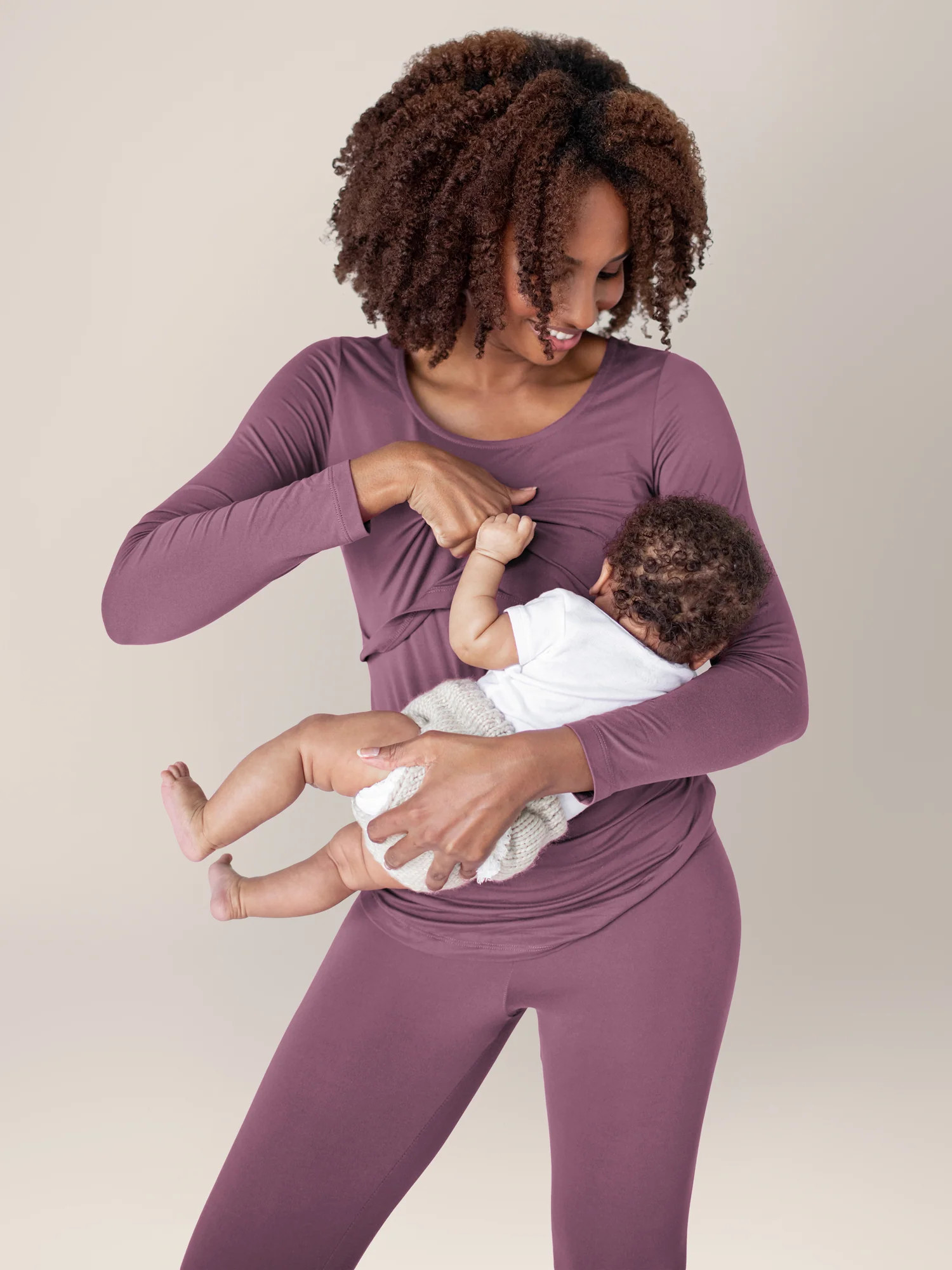 Jane Nursing Pajama Set | Burgundy Plum - Kindred Bravely | Kindred Bravely