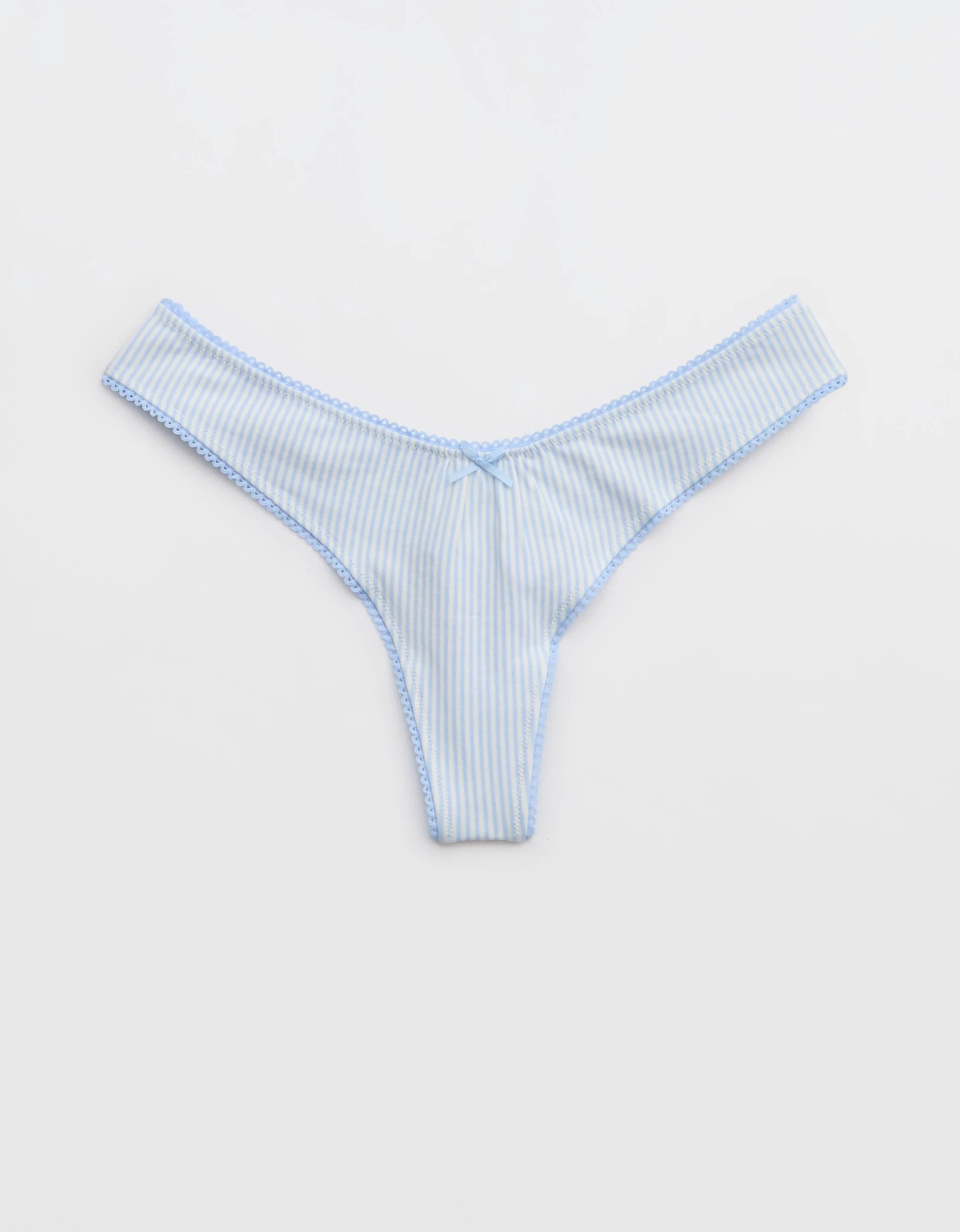Superchill Cotton Picot Thong Underwear | Aerie