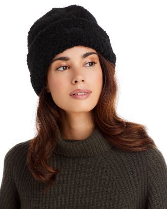 UGG&reg; Women's Curly Sheepskin Cuffed Hat  Back to Results -  Jewelry & Accessories - Bloomingd... | Bloomingdale's (US)