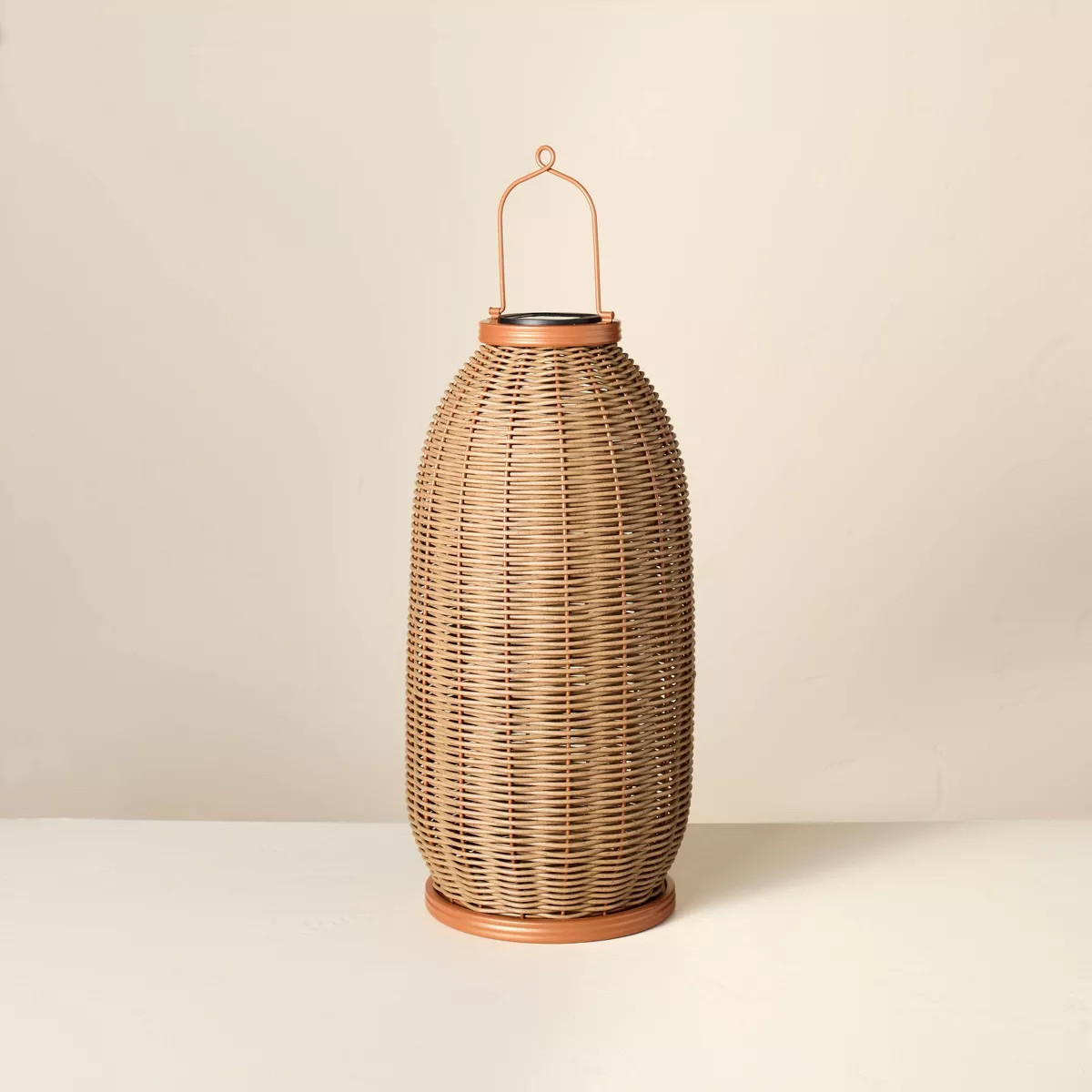 Rattan Solar Outdoor Patio Lantern - Hearth & Hand™ with Magnolia | Target