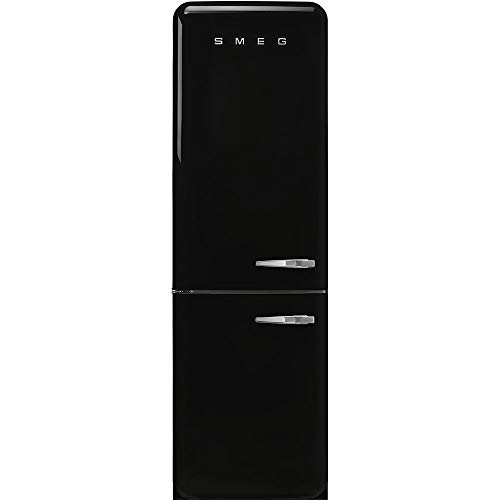 Smeg FAB32 Retro Refrigerator – 50s Style Fridge with Bottom Freezer, No-Frost, LED Display & Lighting, LifePlus Zone, Multi-Airflow – 12.2 cu ft – Black - Made in Italy | Amazon (US)