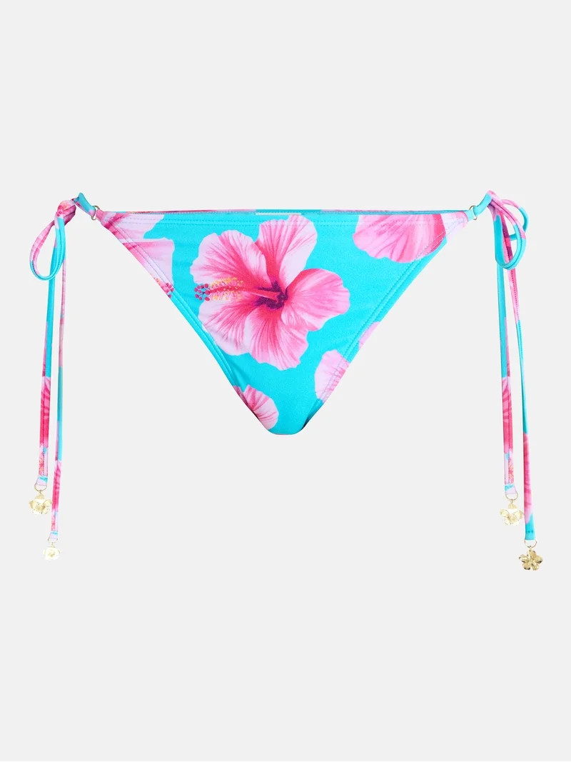 No Boundaries Low Waist Side Tie Bikini Bottoms, Women's XXS-XXL | Walmart (US)