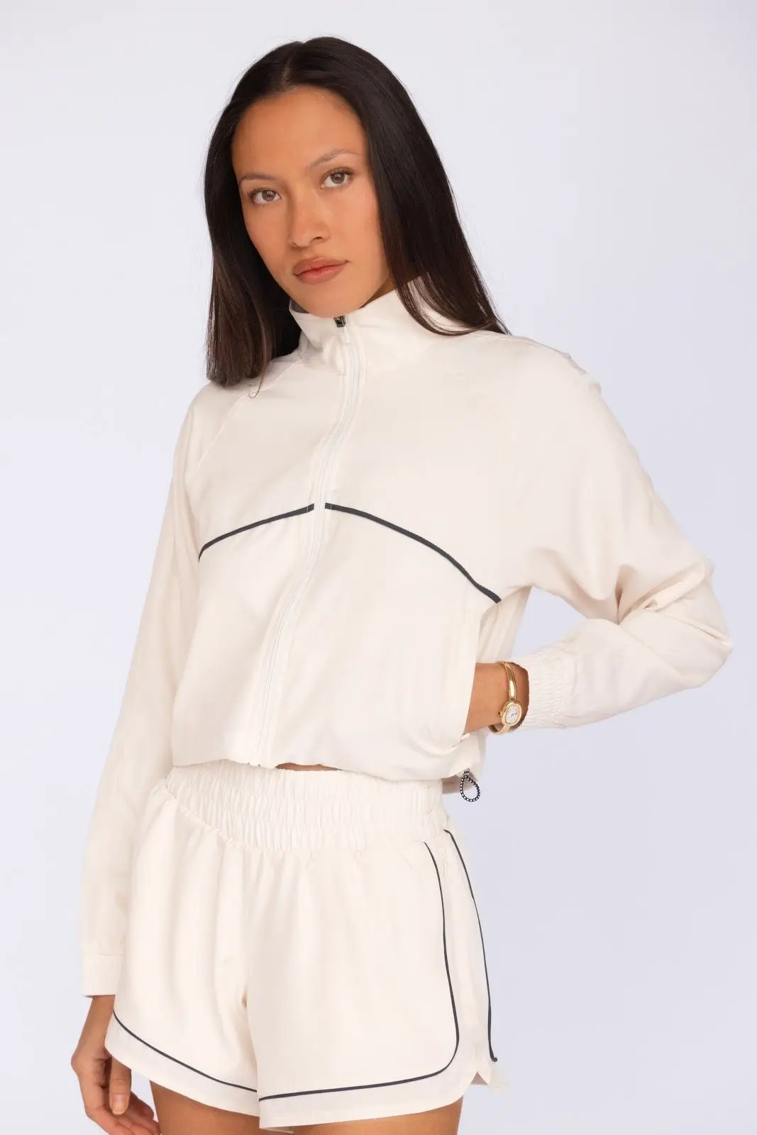 Fore-t\u00e9 Club Attire Nicole Cropped Active Jacket (Women) | Nordstrom | Nordstrom