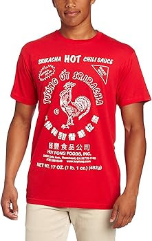 Sriracha Men's Hot Chili Sauce T-Shirt | Amazon (US)