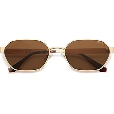 SOJOS Trendy Polarized Hexagon Sunglasses for Women Men, UV400 Retro Rectangle Shades SJ1238 | Amazon (US)
