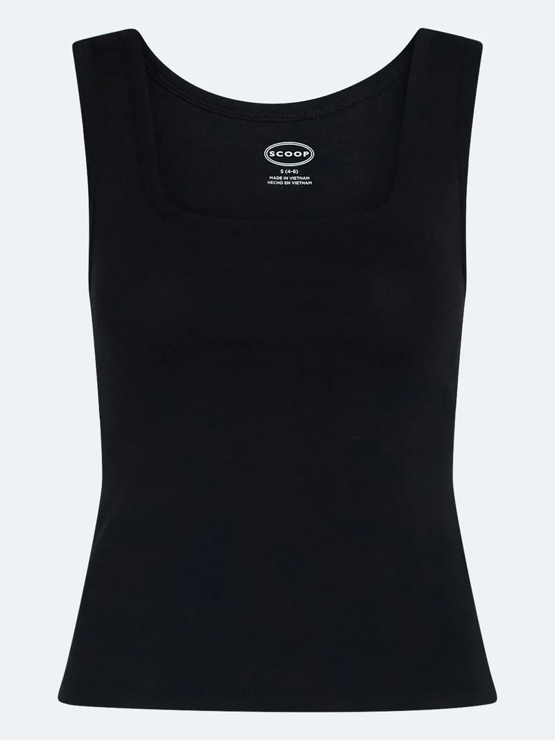 Scoop Women\u2019s Square Neck Tank Top, Sizes XS-XXL | Walmart (US)