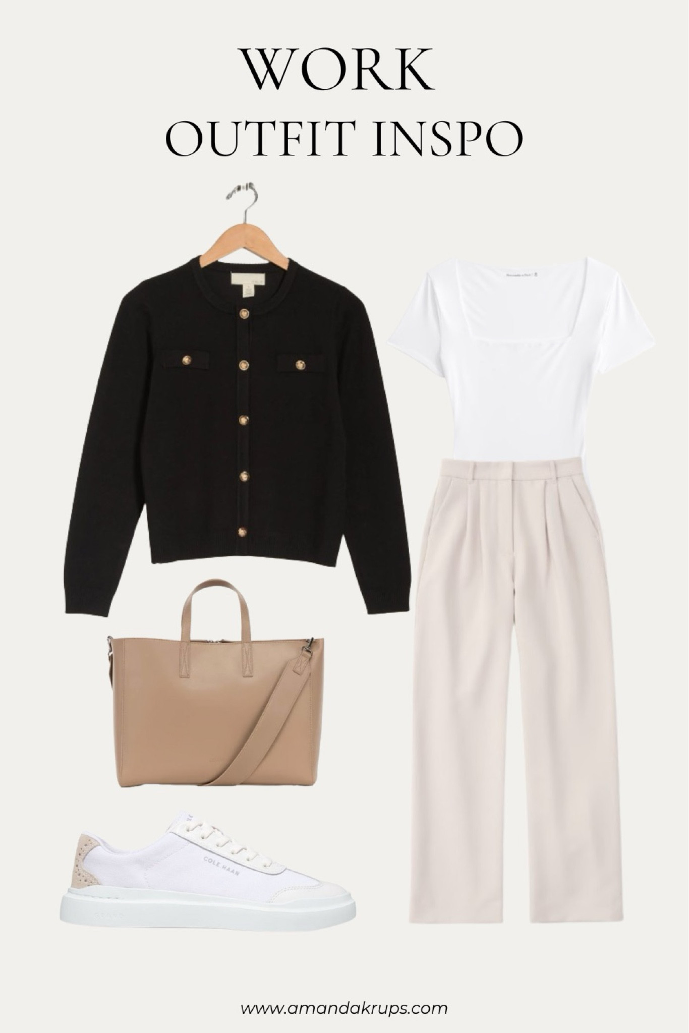 Cardigan and Slacks Comfy Work Outfit | Abercrombie, Nordstrom, Cole Haan, Calpak

#LTKworkwear #LTKSpringSale #LTKfindsunder50