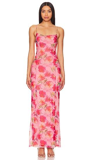Ciara Maxi Dress in Pink Floral | Revolve Clothing (Global)