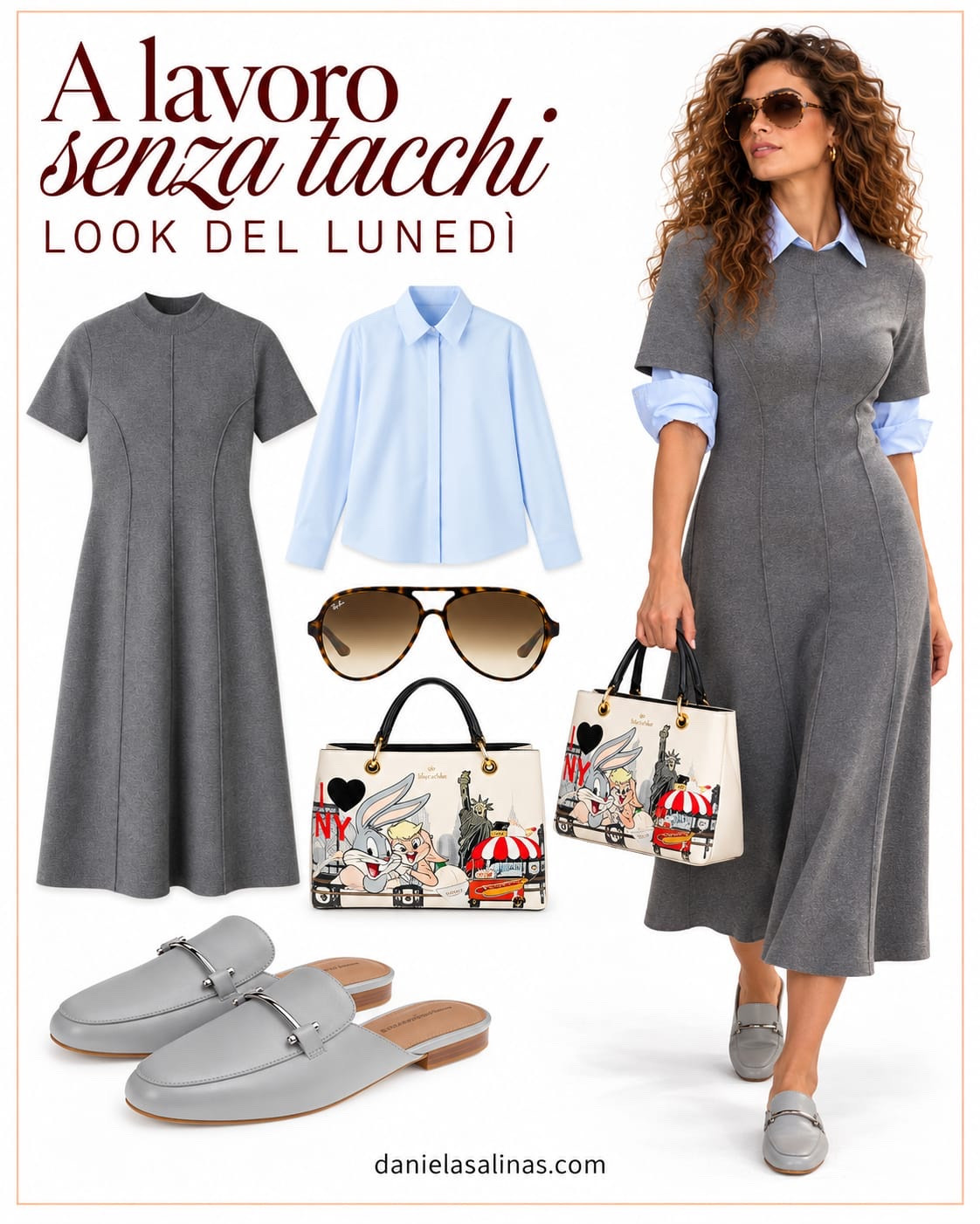 A lavoro senza tacchi e senza stress, le mie proposte per la settimana. 

Qual è il tuo look preferita?